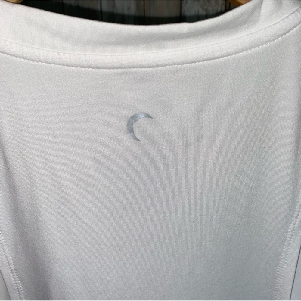 ZYIA White Muscle Tee with Black Kettlebell Graphic - Picture 7 of 7